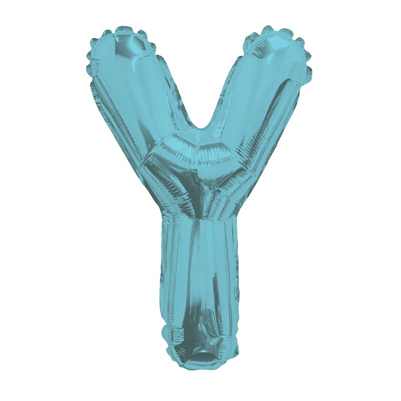 Ballon 36cm Y Alu Lettre Bleu Mylar