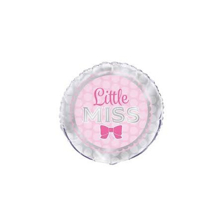 Ballon Hélium Baby Shower Little Miss