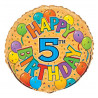 Ballon Cinq ans Anniversaire Happy 5th Birthday