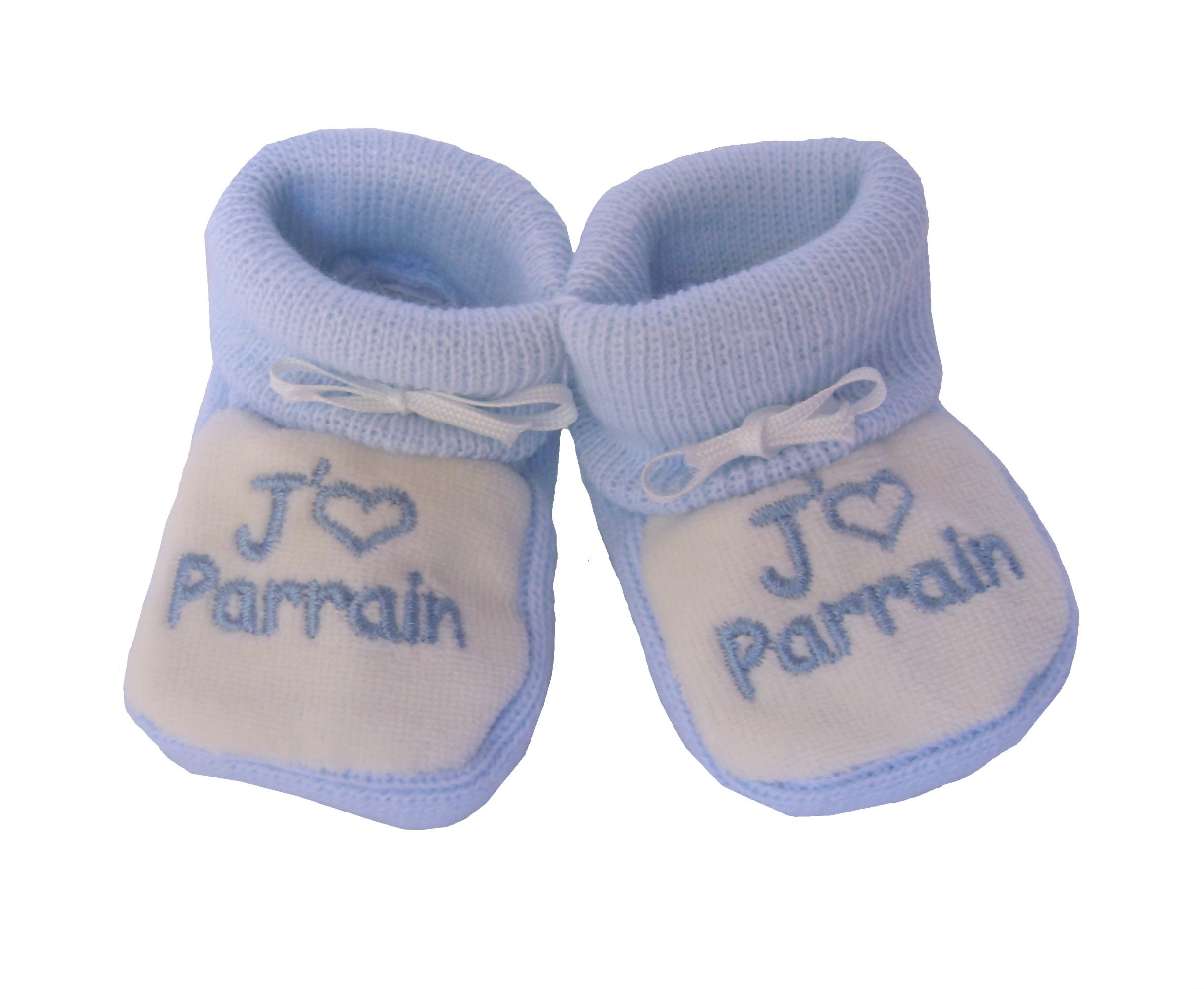 Chaussons Bleus Pour Bebes J Aime Parrain