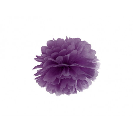 Pompon Papier de Soie 25cm Violet Décoration de Fête