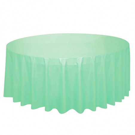 Nappe Plastique Rectangulaire - Mint Vert Pastel Menthe en Papier