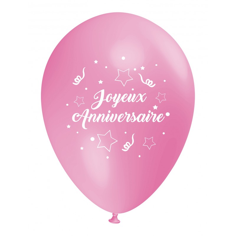Ballon Joyeux Anniversaire Rose Clair Decoration Anniversaire Enfants Ballon Joyeux Anniversaire Rose Clair Decoration Anniversaire Enfants