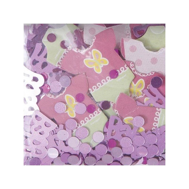 Confettis Baby Shower Rose Body Décorations Bébé Fille