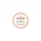 Carrousel Rose Pastel et Doré