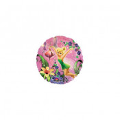Anniversaire Fée Clochette Disney Rose Fushia Vert et Jaune