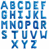 Lettres Bleu en Ballon Mylar