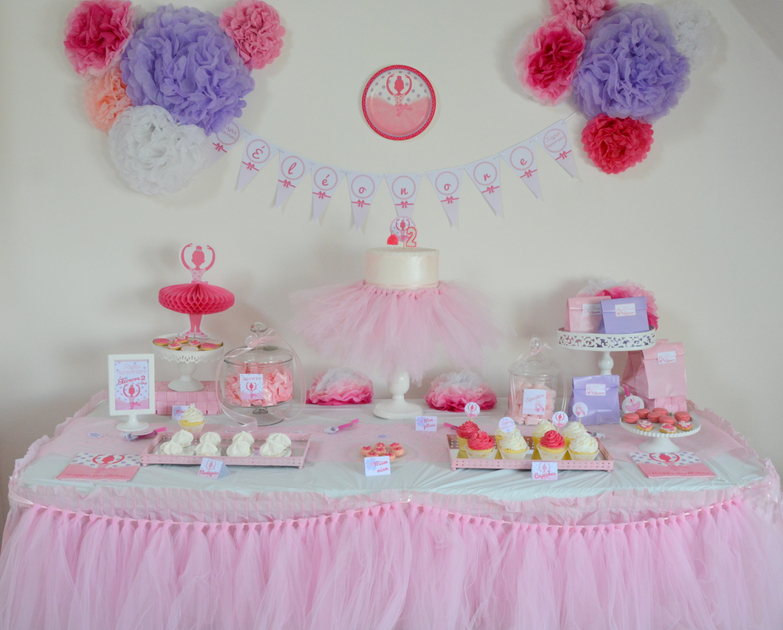 Anniversaire A Theme Tutu Rose