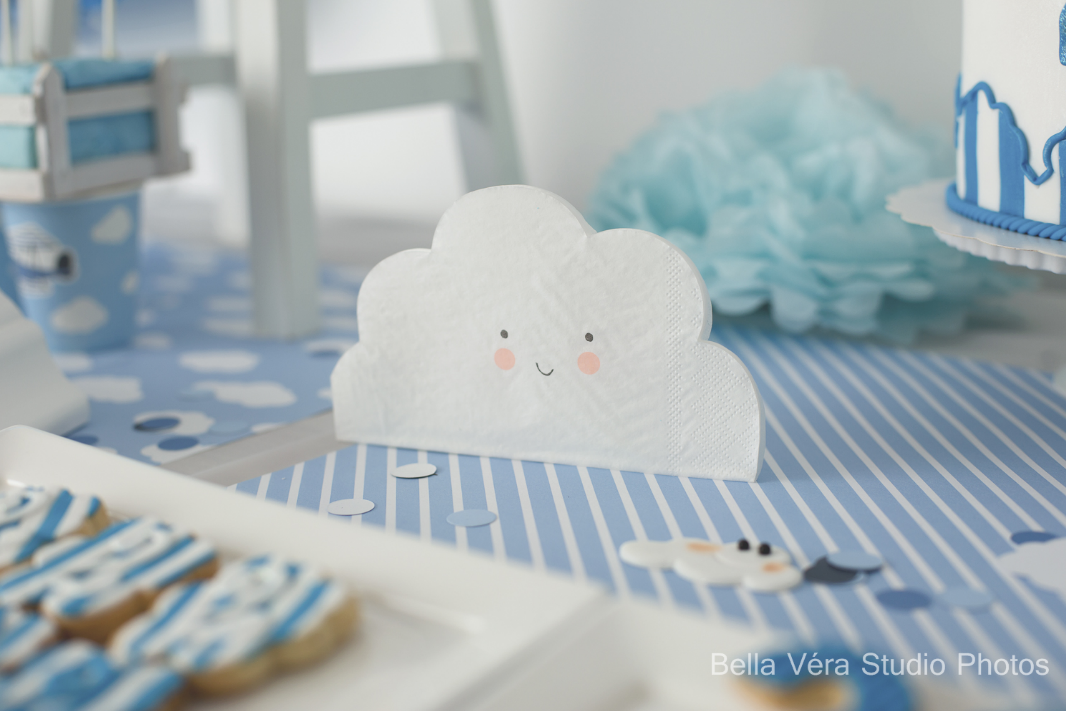 Anniversaire Theme Avion Aviateur Et Nuages Pour Un Bebe Garcon