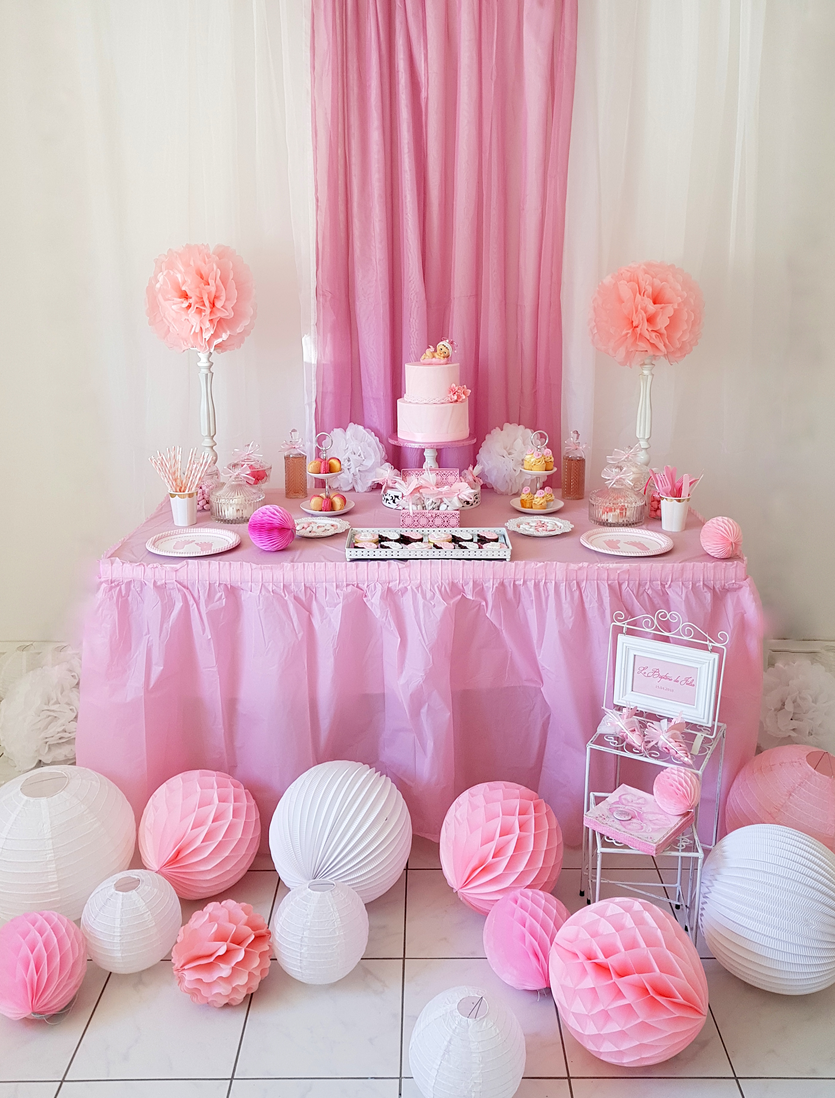 Decoration Table Noel Blanc Fushia Gris Decoration Table Noel Blanc Fushia Gris