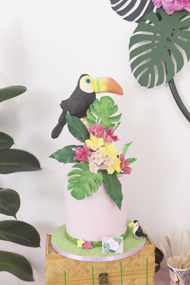 Anniversaire Tropical Party Jungle Rose Vert Sweet Table Anniversaire Tropical Party Jungle Rose Vert Sweet Table