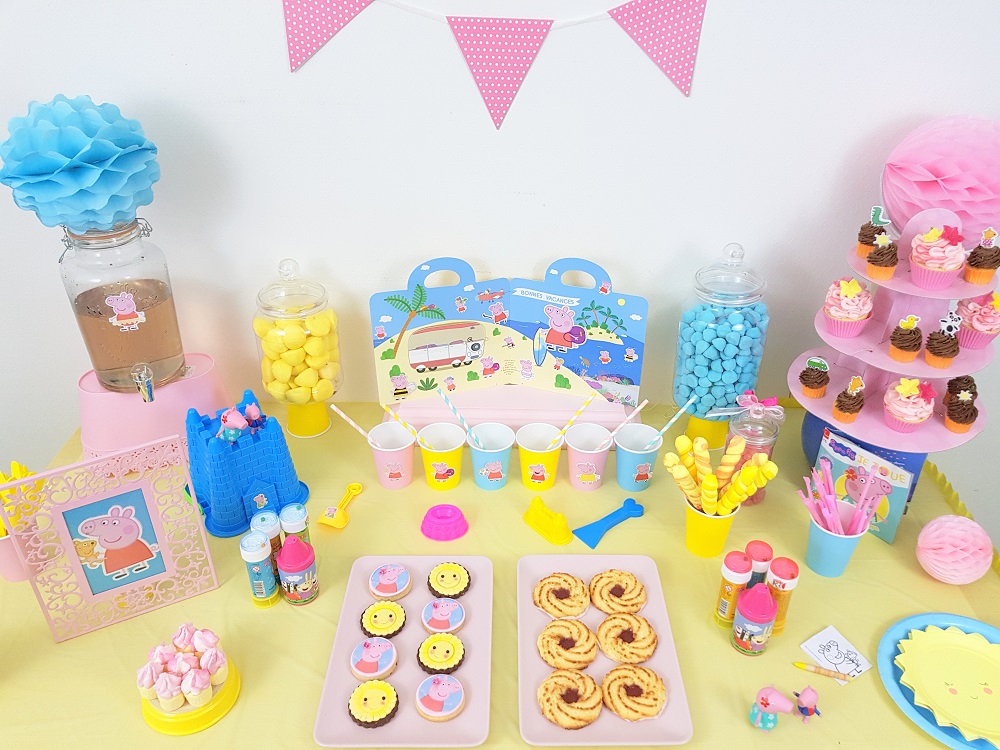 gouter de fête peppa pig part en vacances pour les enfants