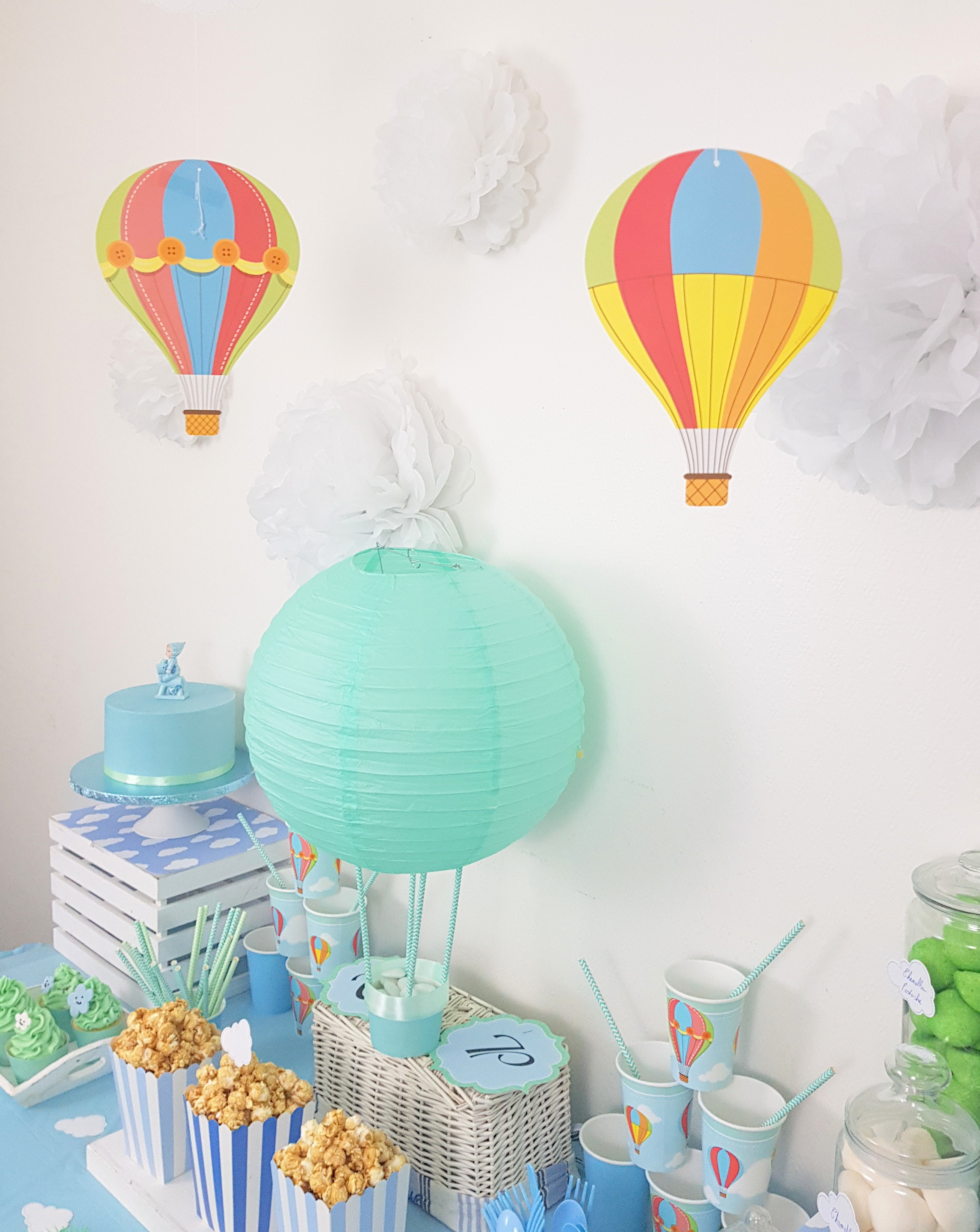 Bapteme Theme Montgolfiere Decoration De Fete