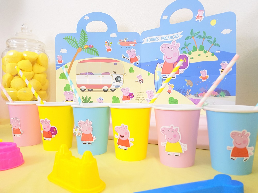 gouter de fête peppa pig part en vacances pour les enfants