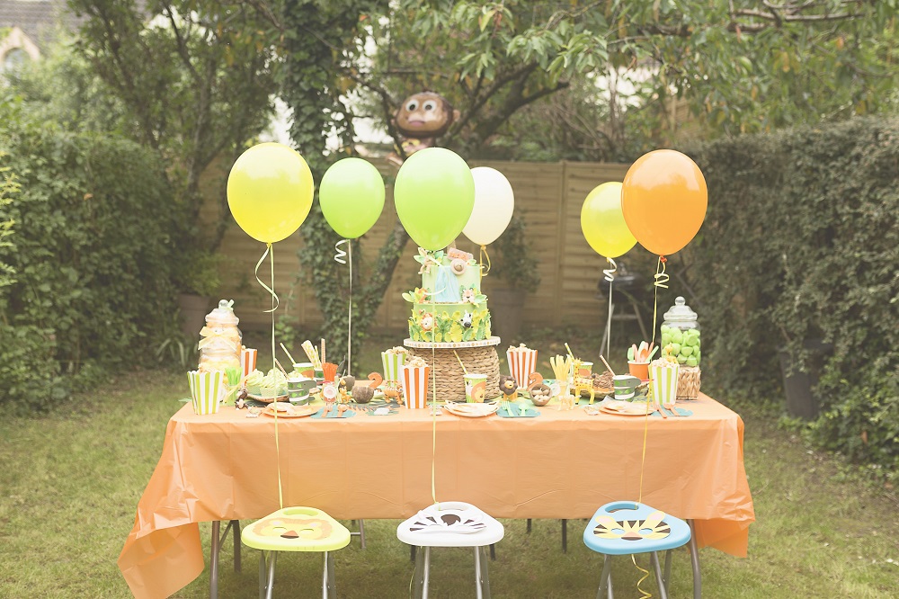 5 ans Déco Anniversaire Jungle, 5 ans Forest Animaux Ballon, Décoration D' anniversaire, Thème Animal Fête d'anniversaire Décorations, Fête Décoration  pour Enfants Filles Garçons