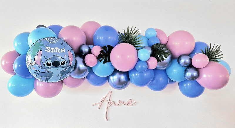 Kit Décoration Anniversaire Stitch - Comprend Ballons, Décorations Gâteau Et Accessoires - Pour Fête Enfant Ou Adulte