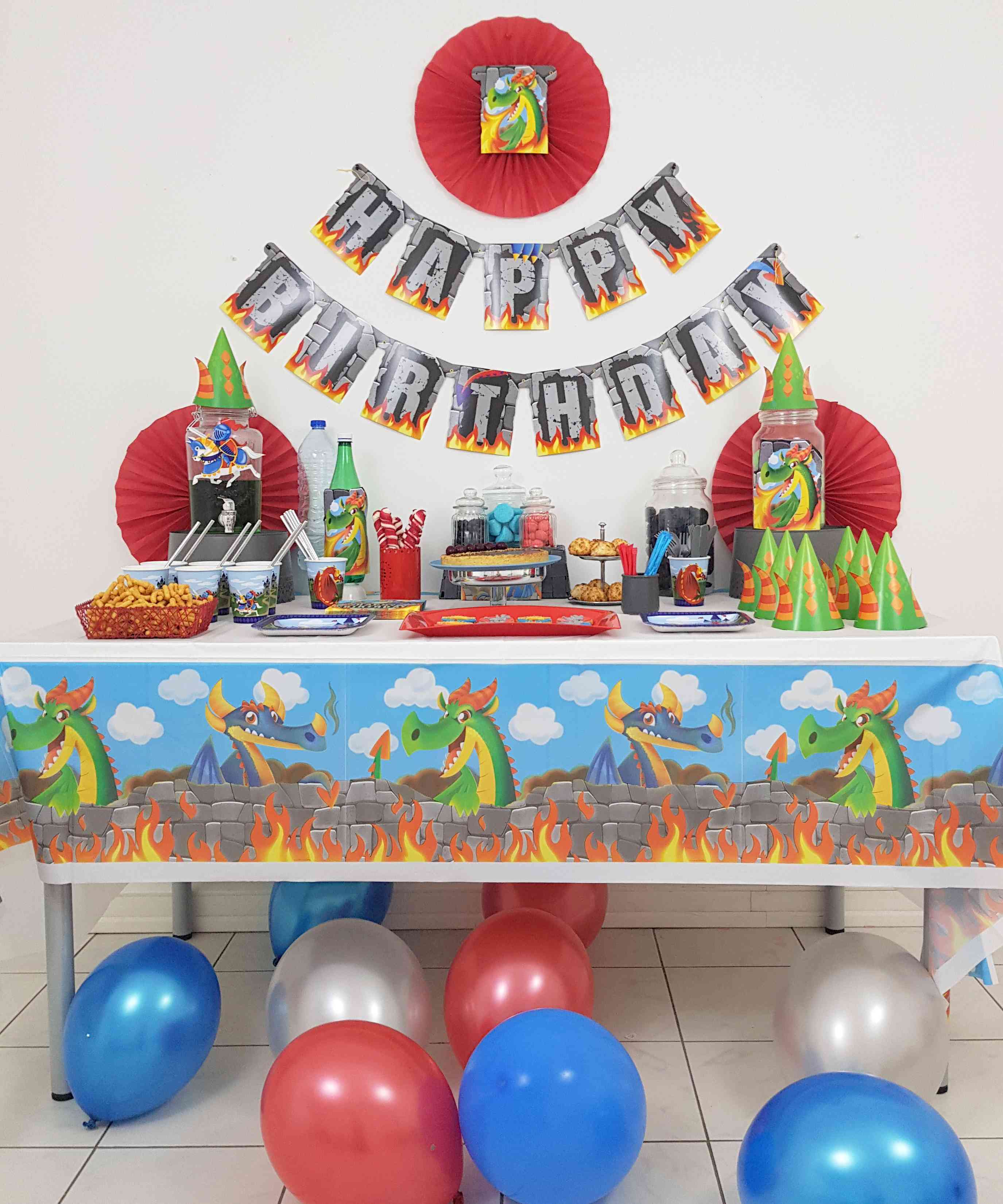 Anniversaire Theme Dragons Et Chevaliers