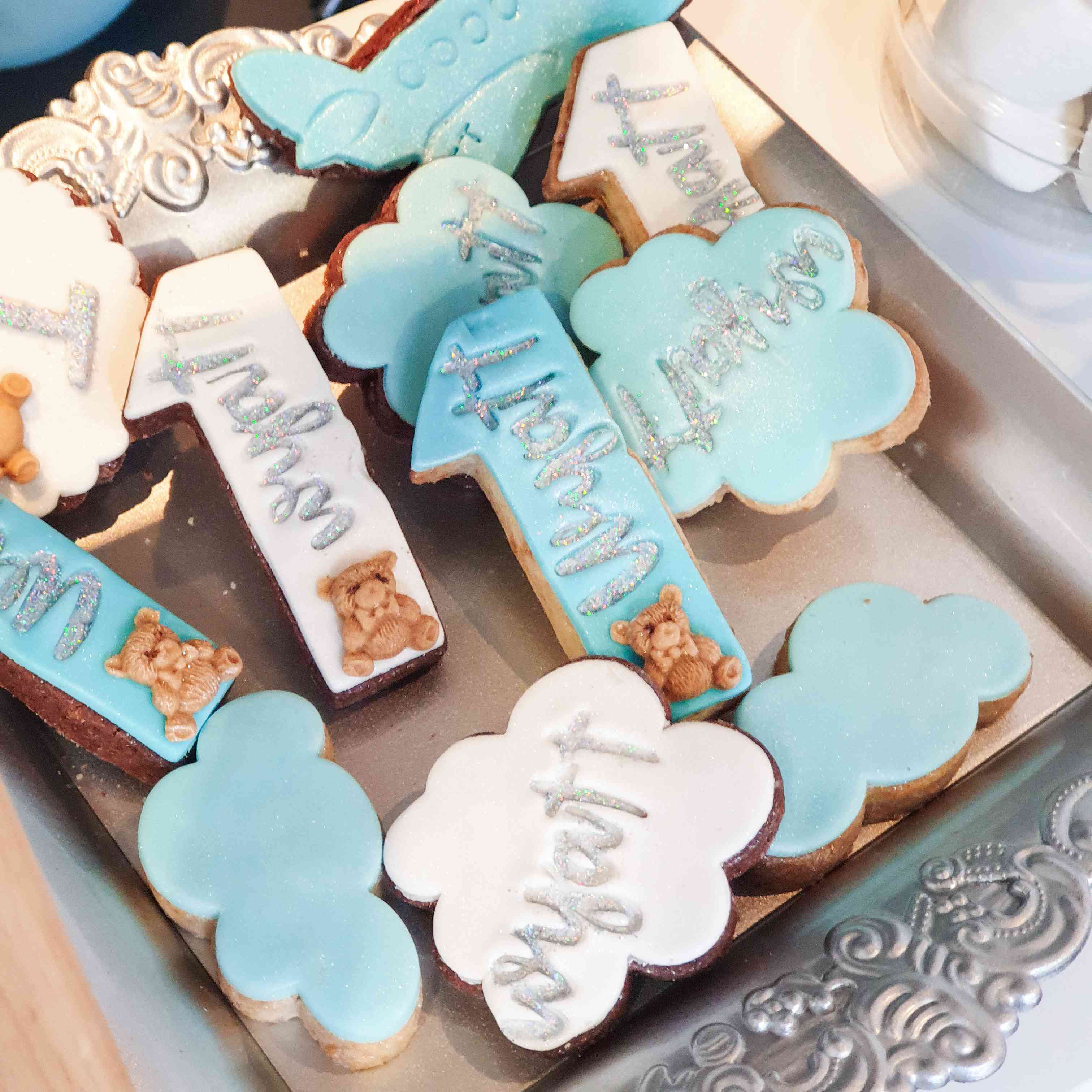 Premier Anniversaire Theme Ourson Et Avion