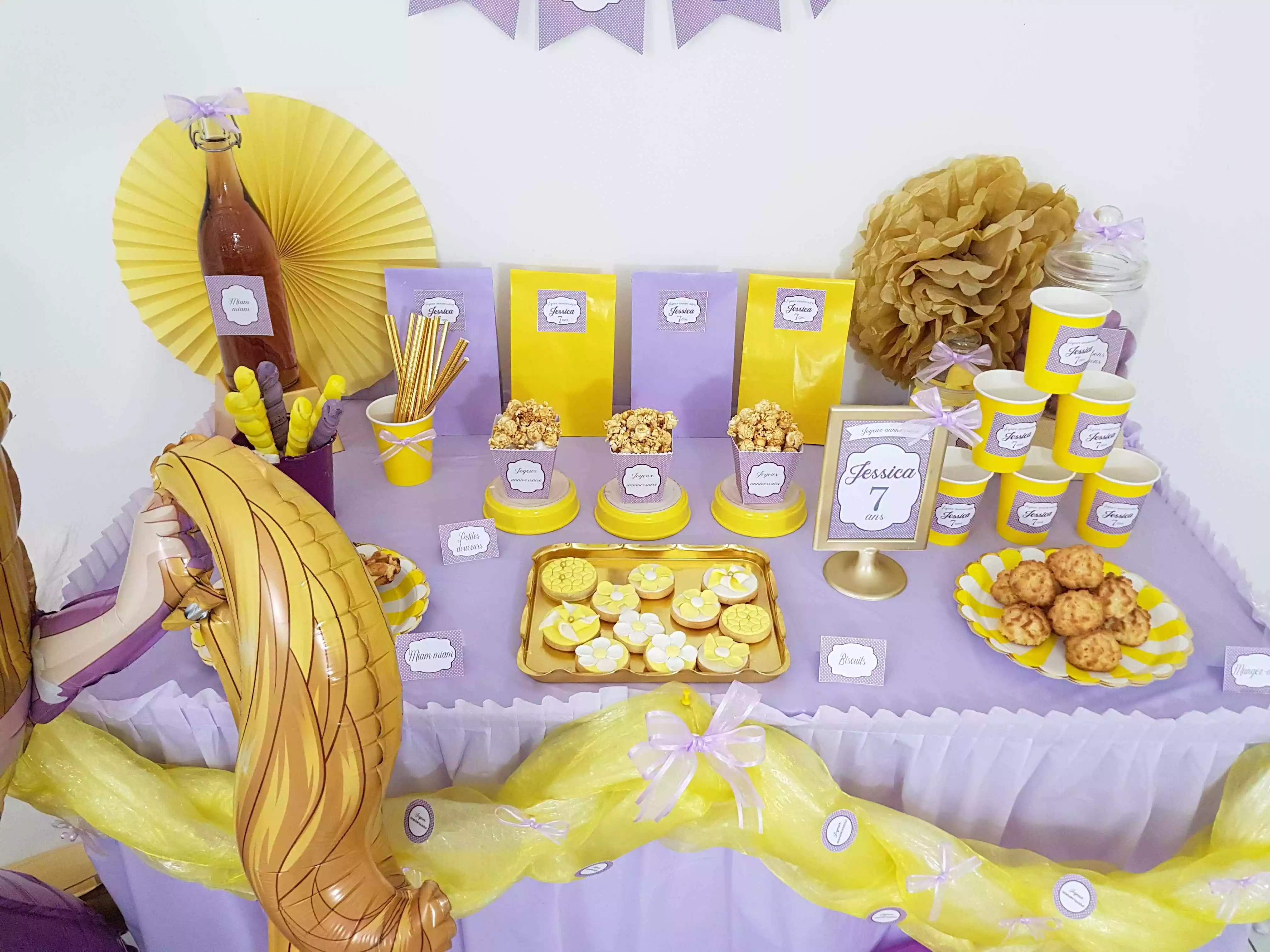 Organisation D Un Anniversaire Fille Theme Raiponce Princesse