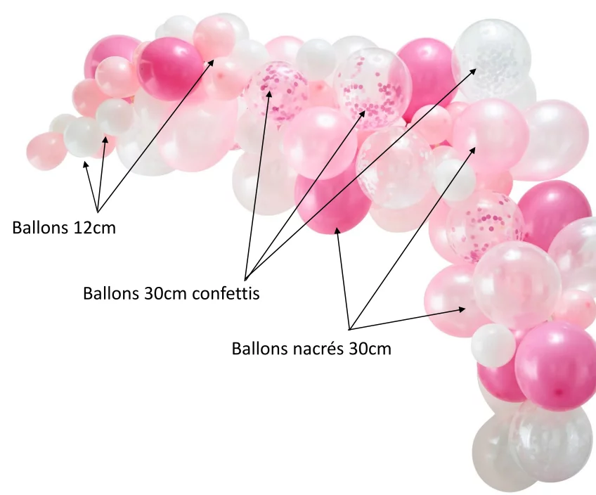 Arche de ballon rose