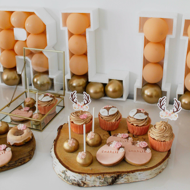 Decoration Anniversaire Fille Originale Theme Biche Peche Marron Decoration Anniversaire Fille Originale Theme Biche Peche Marron