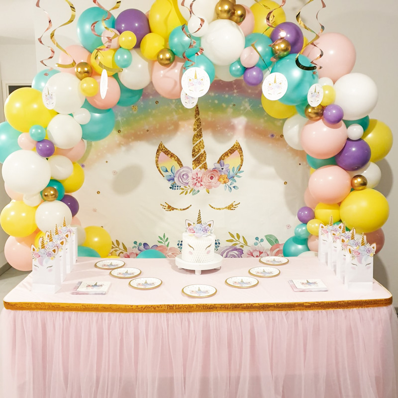 idées pour une décoration anniversaire licorne fille