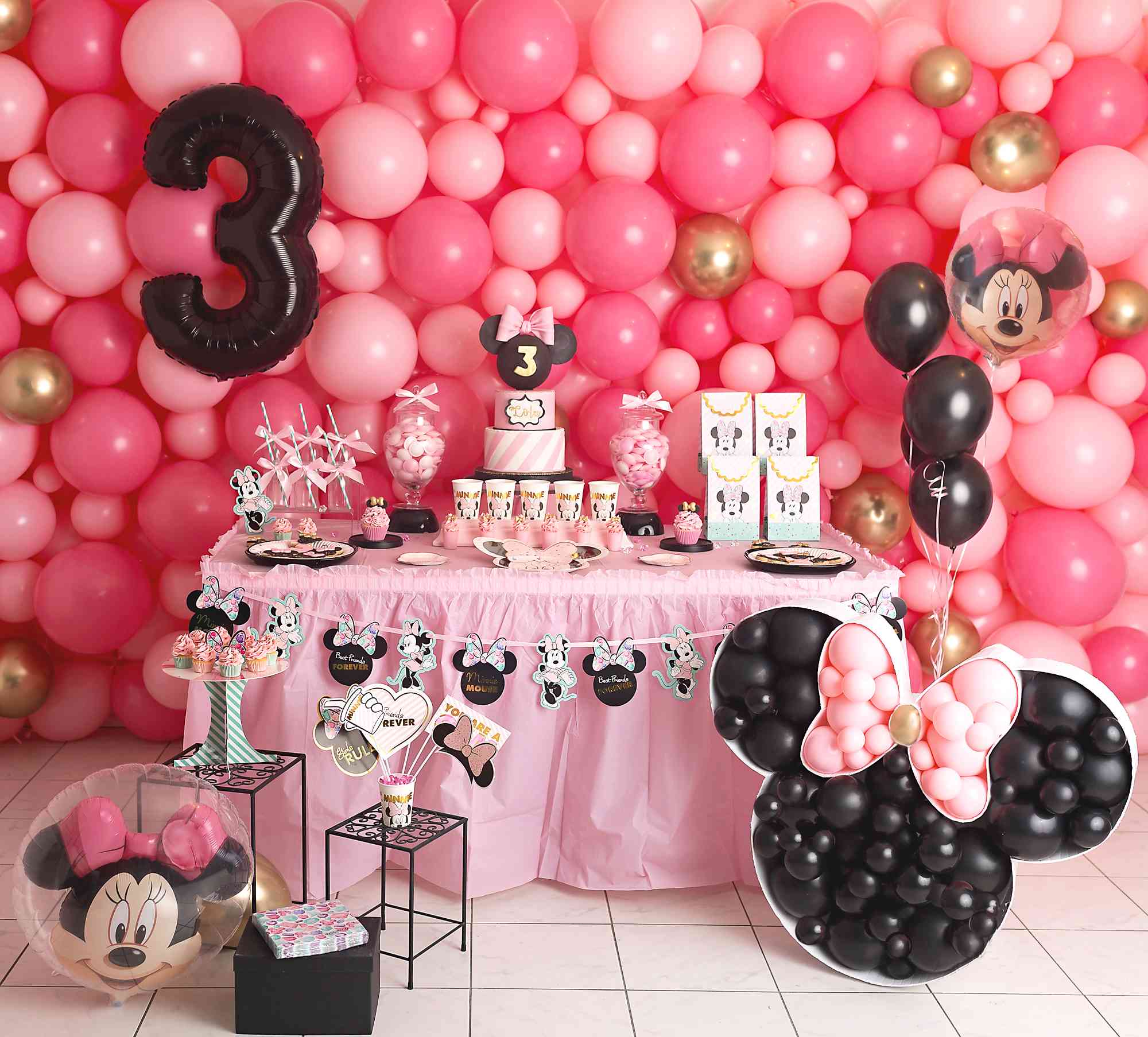 Anniversaire Theme Minnie Mouse Disney Pour Enfant Fille