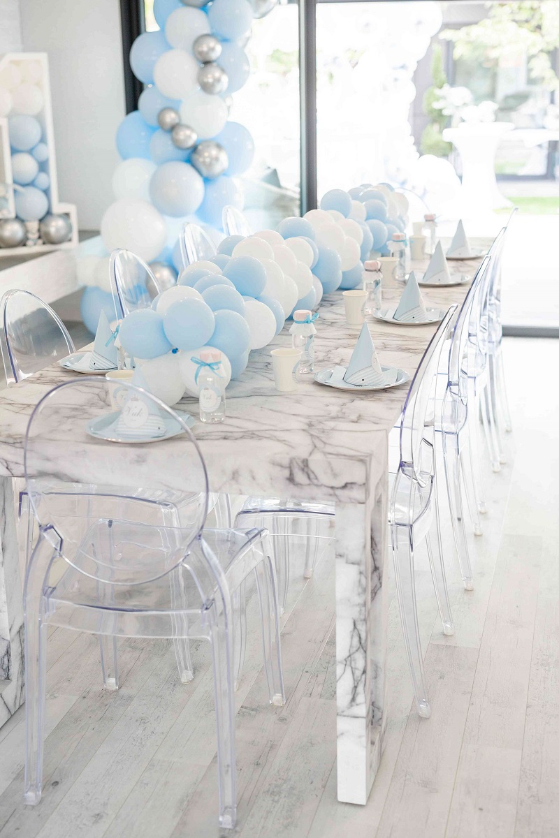 Decoration Premier Anniversaire Garcon Bleu Pastel Et Argent Decoration Premier Anniversaire Garcon Bleu Pastel Et Argent
