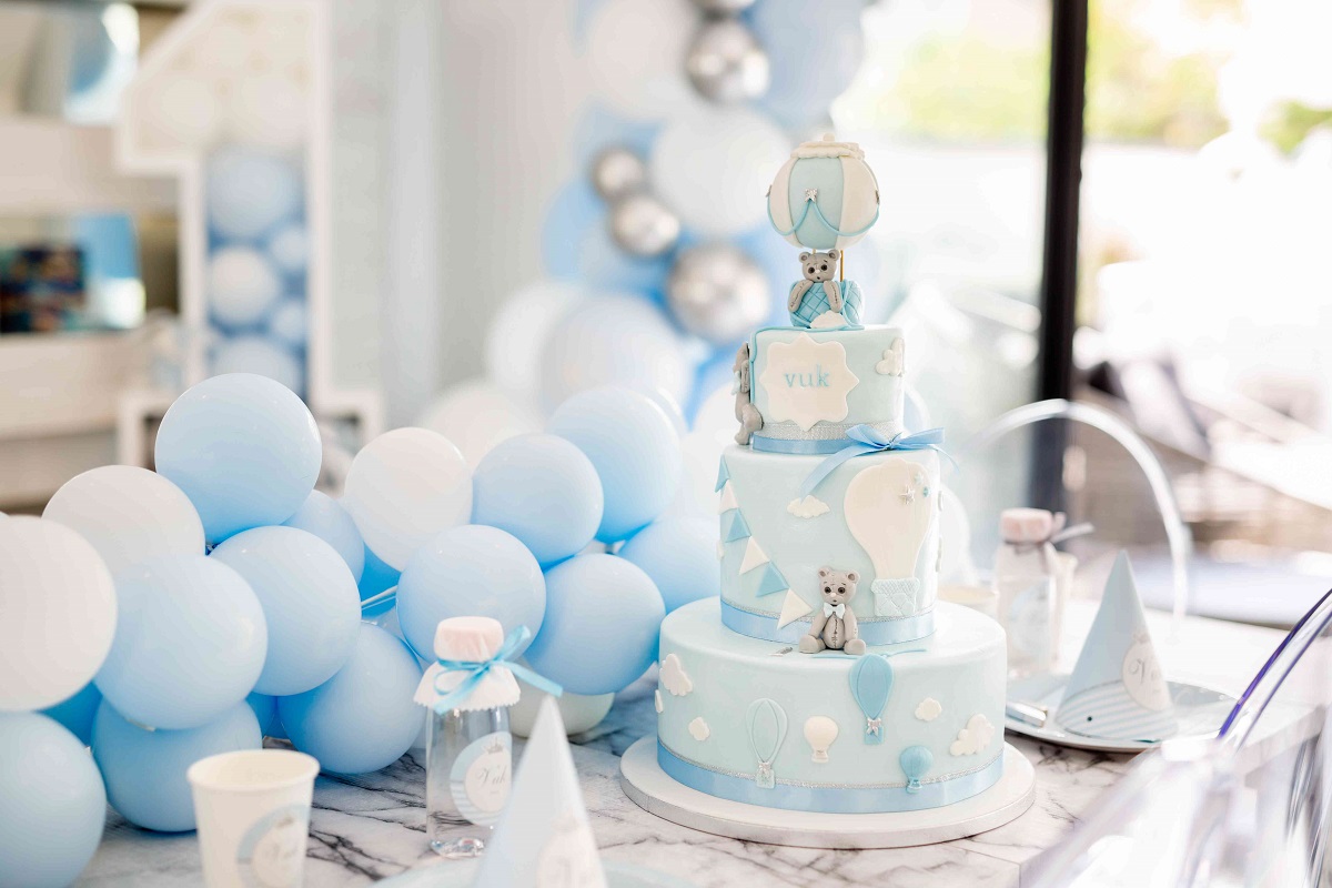 Decoration Premier Anniversaire Garcon Bleu Pastel Et Argent Decoration Premier Anniversaire Garcon Bleu Pastel Et Argent