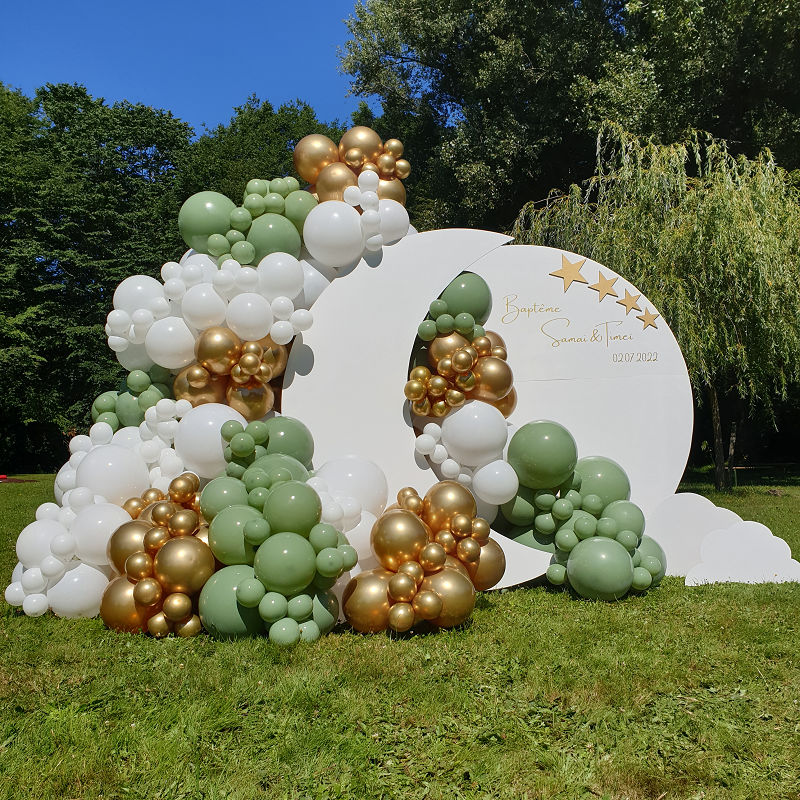 Julie ballons décoration baptême