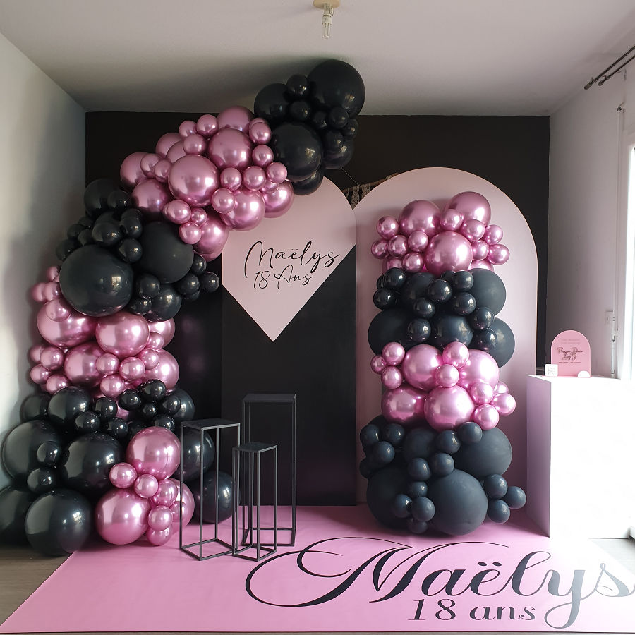 Julie ballons organiques anniversaire bordeaux