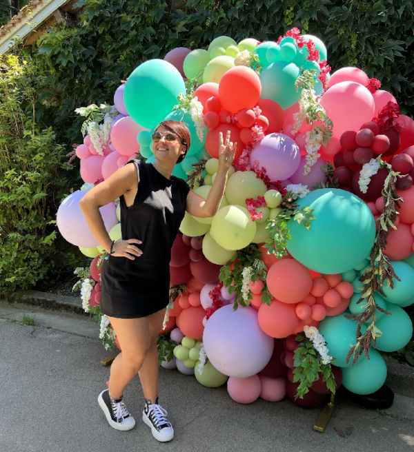 Mélanie de Melann Events de Chartres ballons organiques mybbshowershop organisatrice partenaire