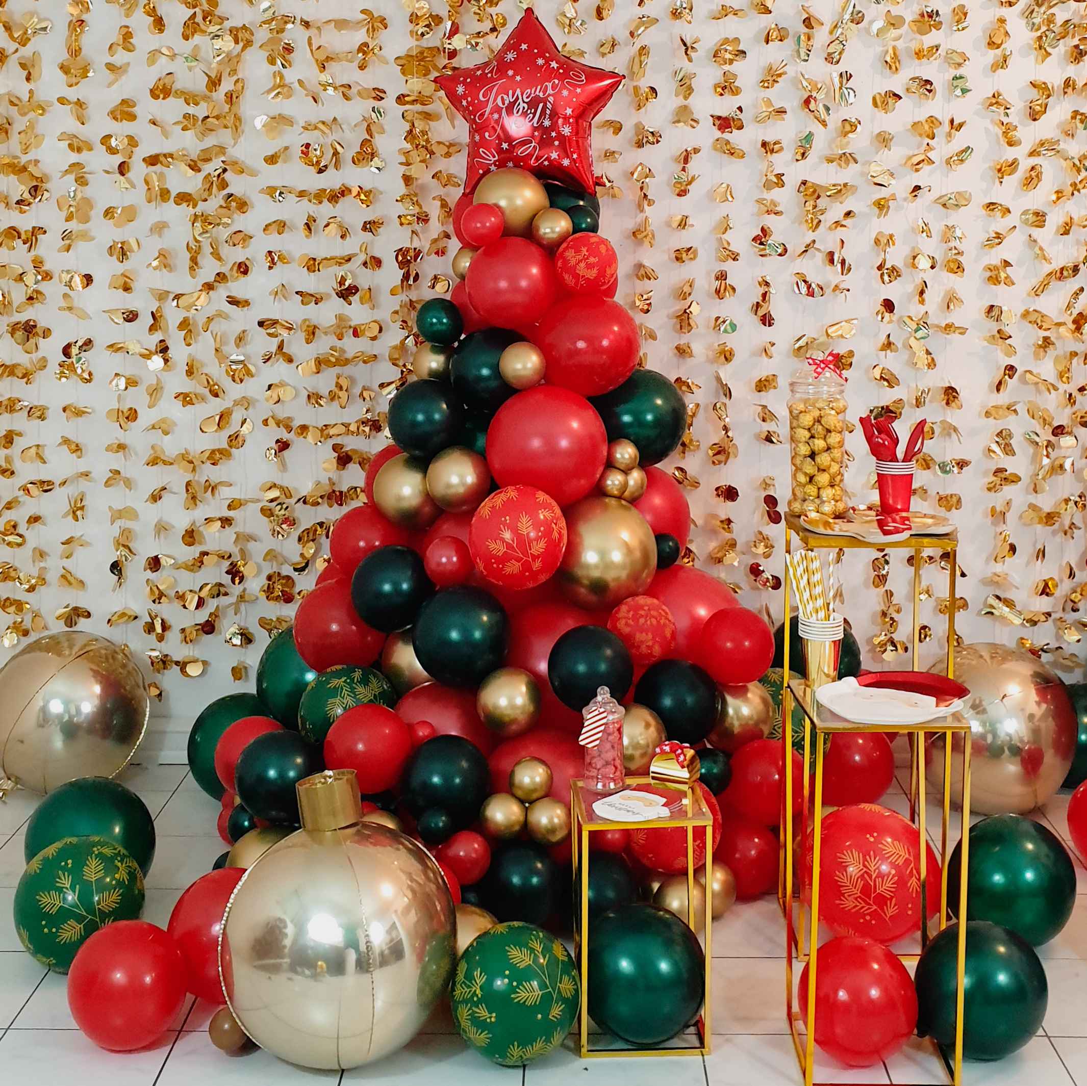 Arche organique de ballons pour noël  Noel, Decoration noel, Décoration  ballon