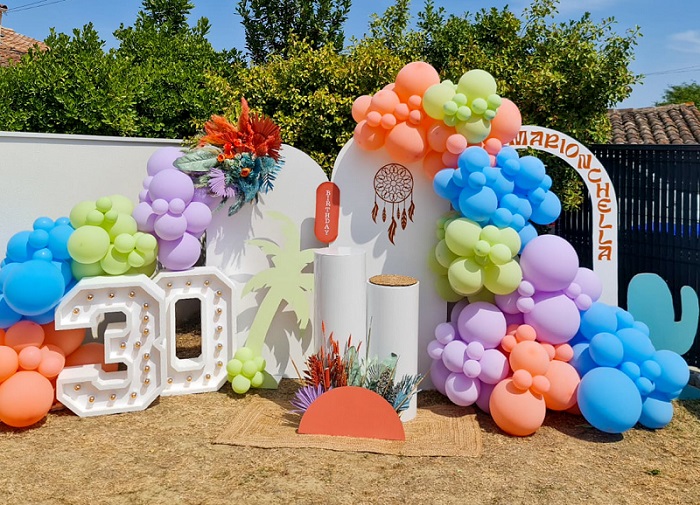 Décoration en ballons Organiques à Toulouse