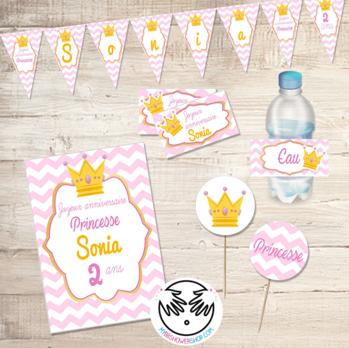 Idée de cadeau d'invité pour un goûter d'anniversaire sur le thème de  Barbie. Kit de réalisation en vente sur le s…