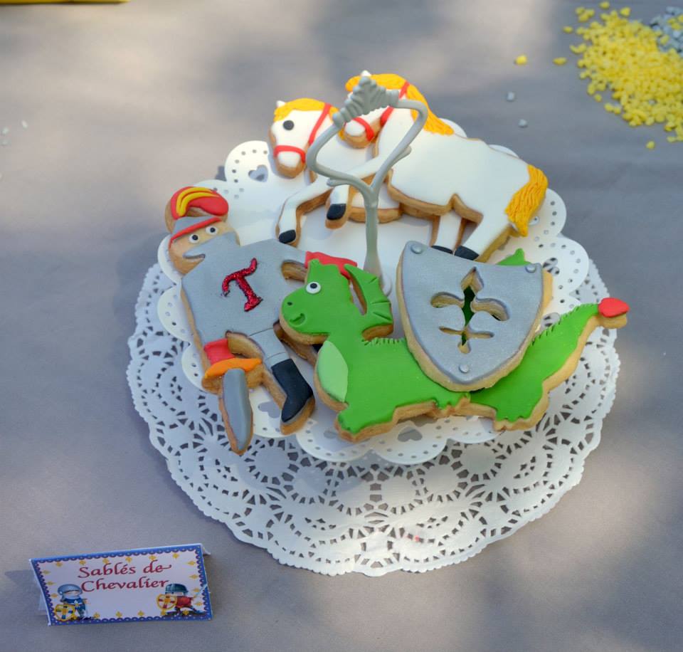 Décoration anniversaire enfant cake toppers Chevalier - Bobidibou