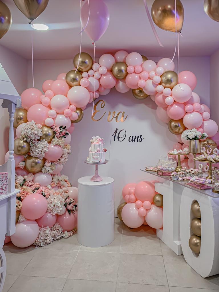 Décoration de fête d'anniversaire princesse pour filles