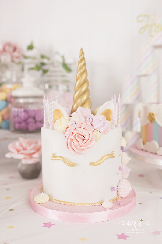 Cake topper anniversaire licorne ou cheval personnalisé