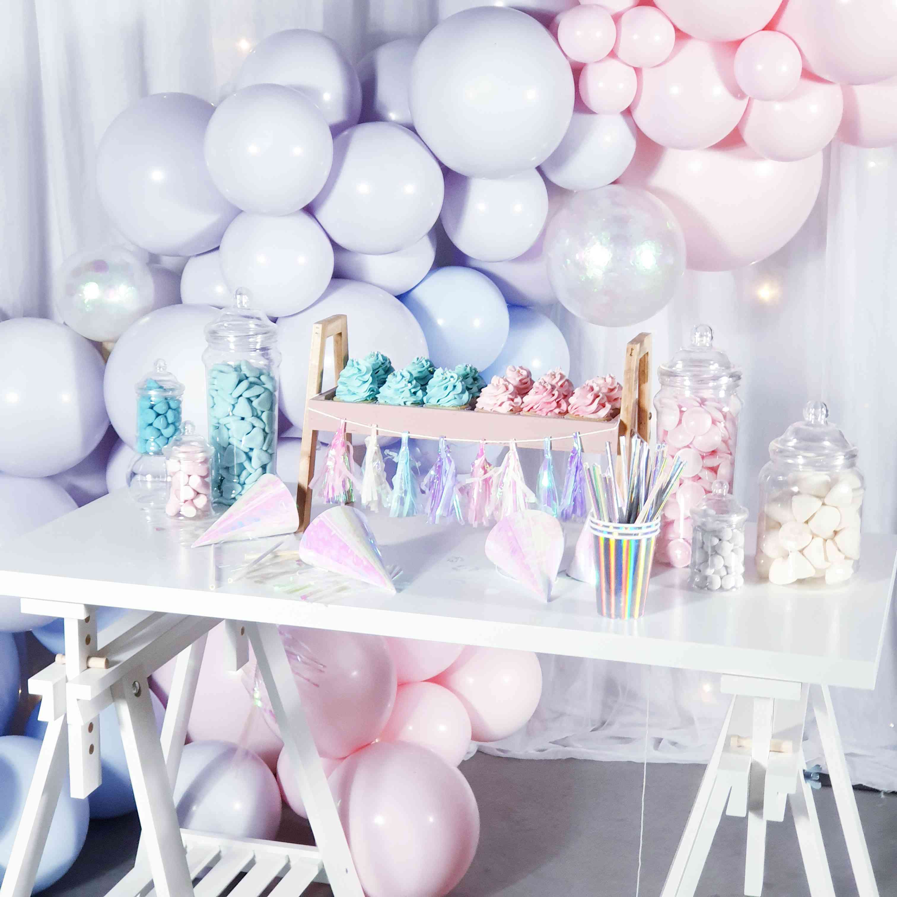 Ma gender reveal party : décoration rose et bleu Ma gender reveal party : décoration rose et bleu