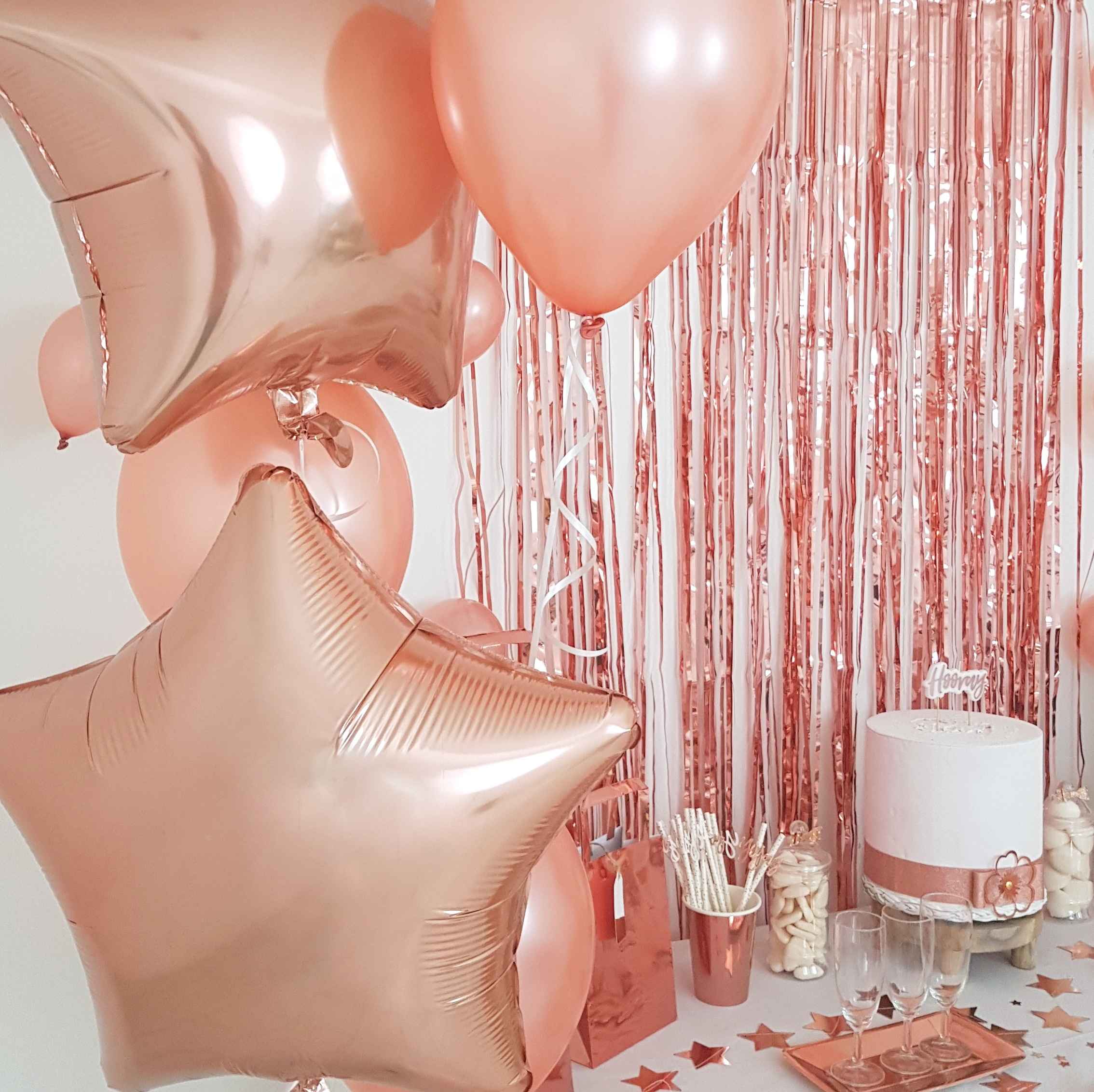 Decoration Sweet Table Rose Gold Nouvel An 19 Jour De L An Noel