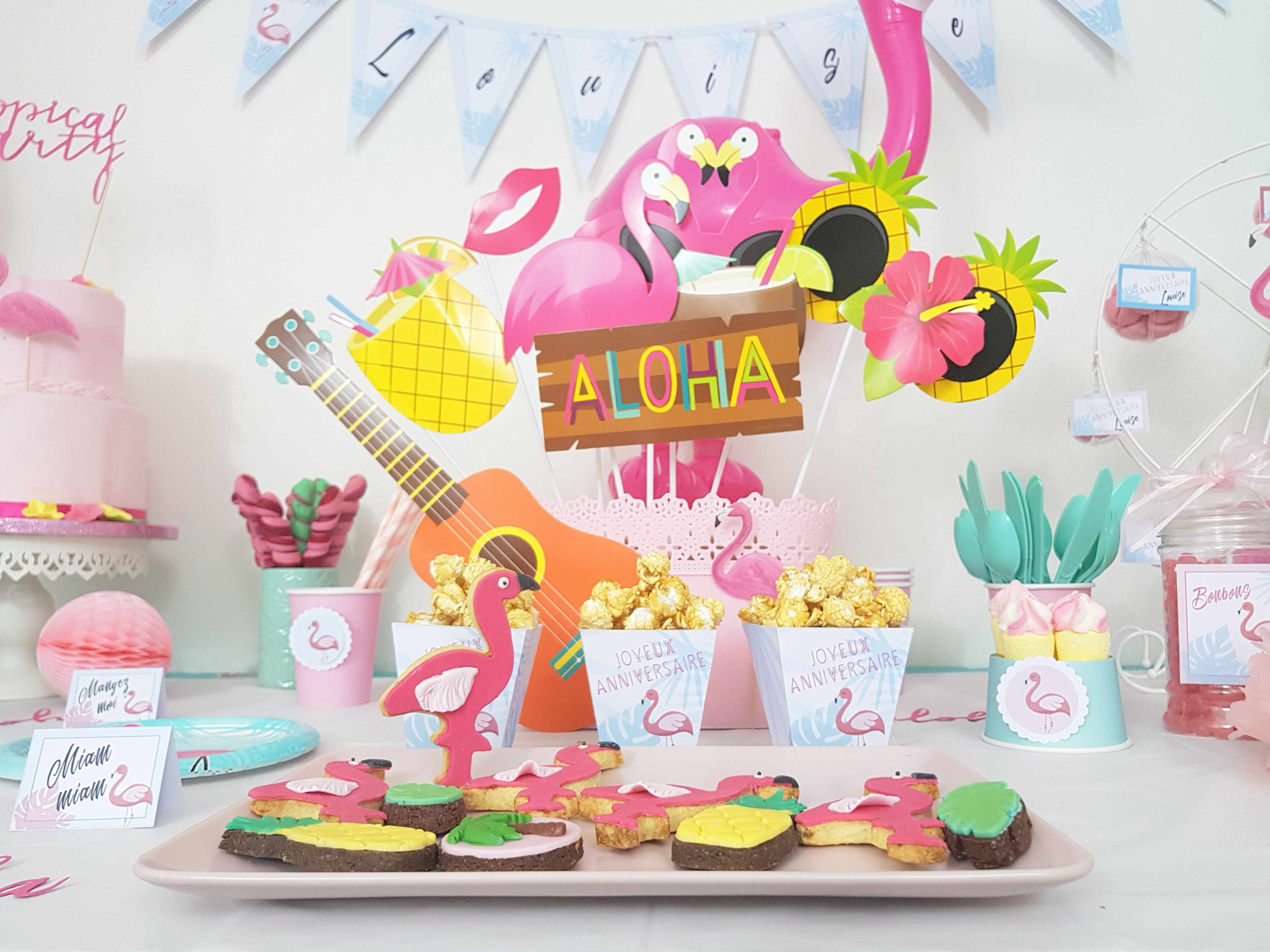 Anniversaire Flamant Rose Tropical Anniversaire Flamant Rose Tropical