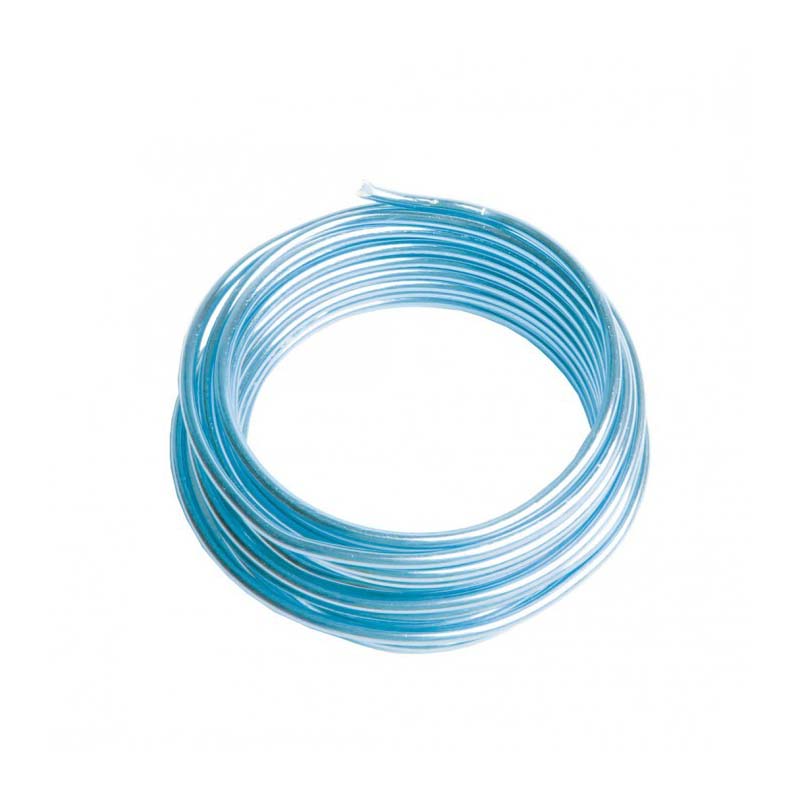 fil de fer bleu clair en bobine 6mm longueur de 25m