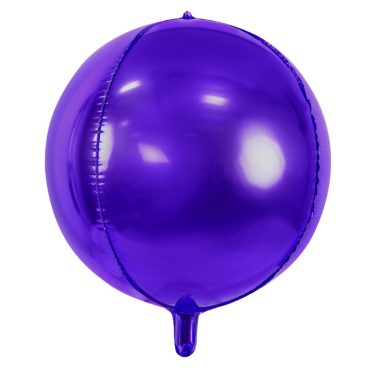 ballon orb rond bulle décoration anniversaire baptême violet