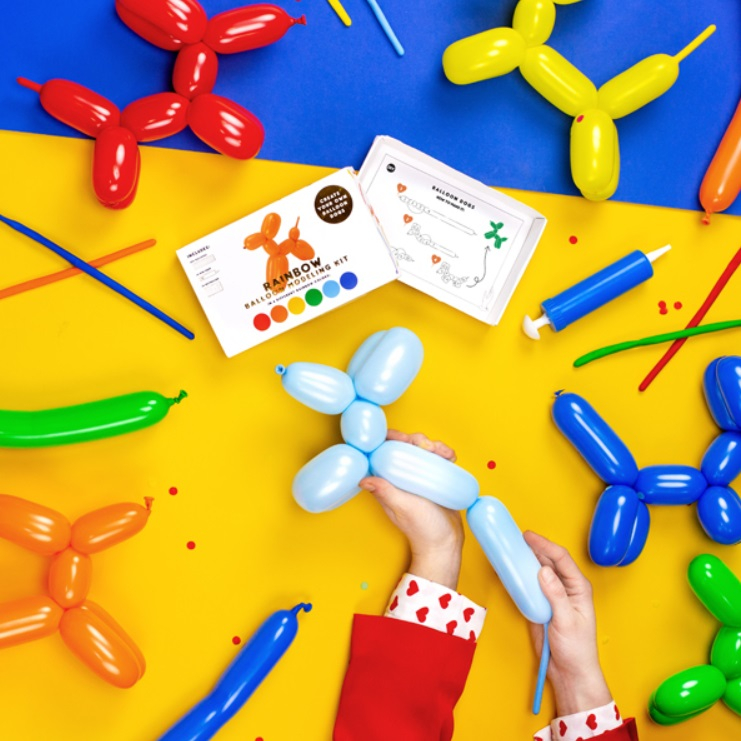 animation ballons latex à sculpter anniversaire enfants kit pompe