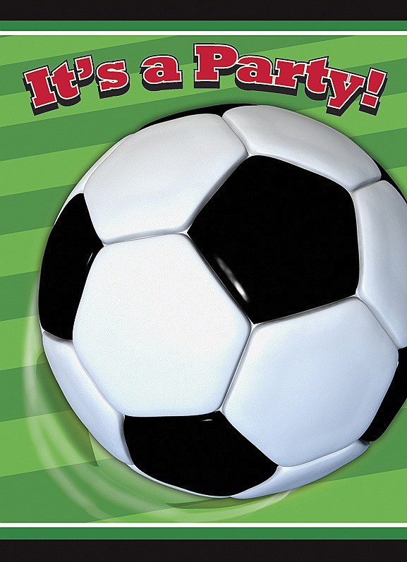 Invitation Football Soccer Ball Anniversaire