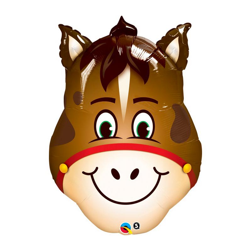 ballon géant tête de cheval animaux de la ferme à gonfler hélium