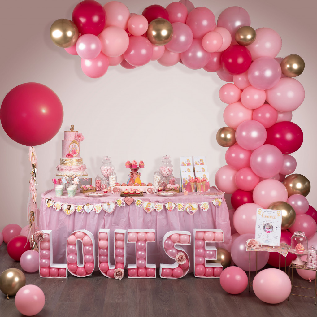 Kit de fête anniversaire princesse - Décoration anniversaire enfant et fêtes