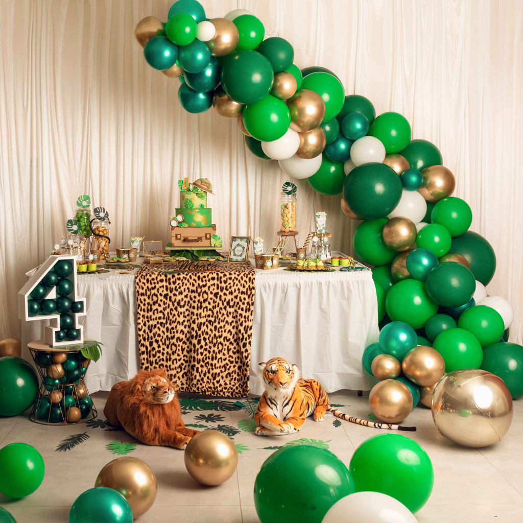 Ballons Animaux De La Jungle, Décorations D'Anniversaire Safari, Grand