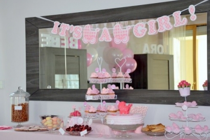La Baby Shower de Lora, une baby shower Rose chic