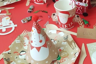 Inspiration Table de Noël pour les enfants - Goûter de Noël